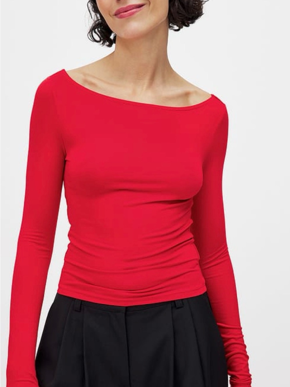 Na-kd Long Sleeve Top in Red